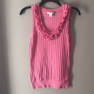 Banana Republic pink sweater tank